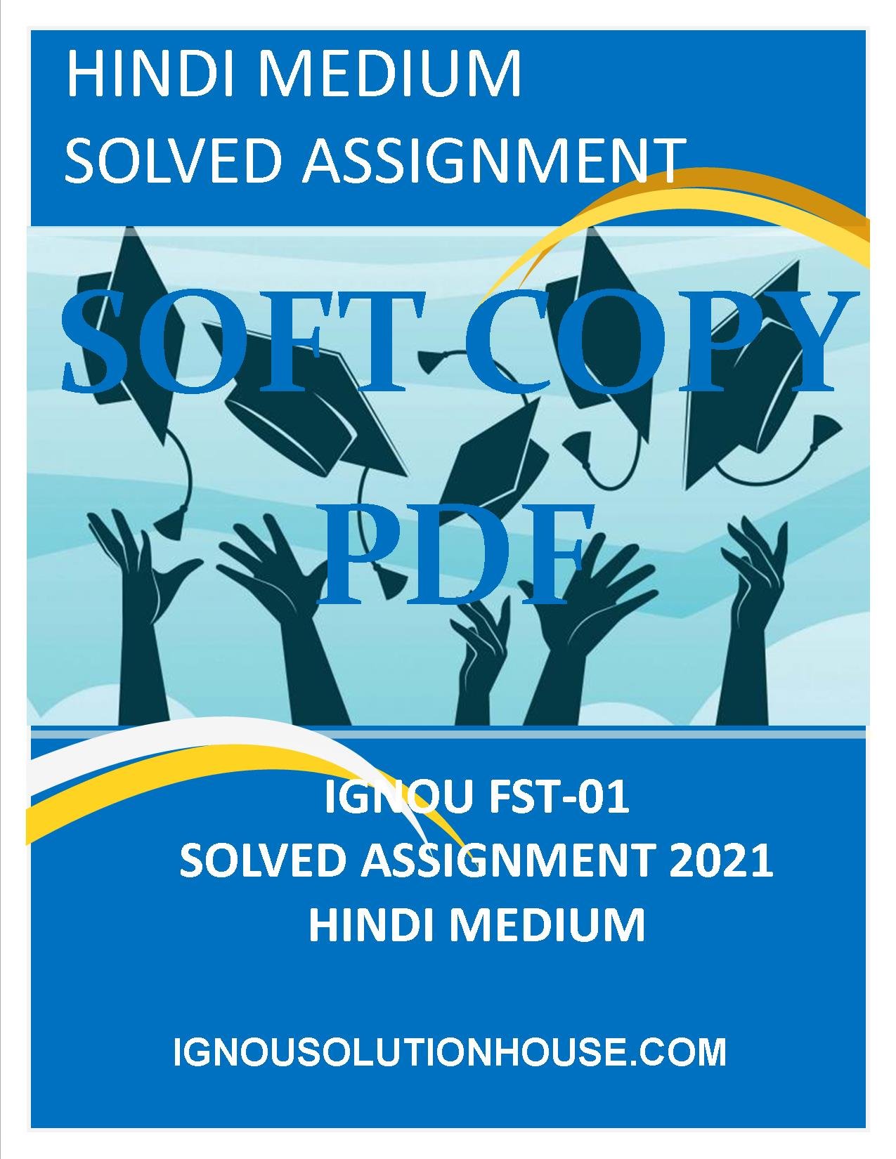 fst 1 assignment 2020 21 in hindi