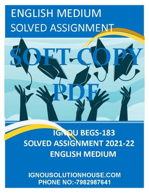 begs 183 assignment question paper 2021 22