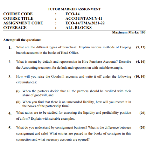 eco 14 solved assignment 2021 22