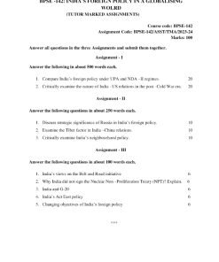 IGNOU BPSE-142 Solved Assignment 2023-24 English Medium