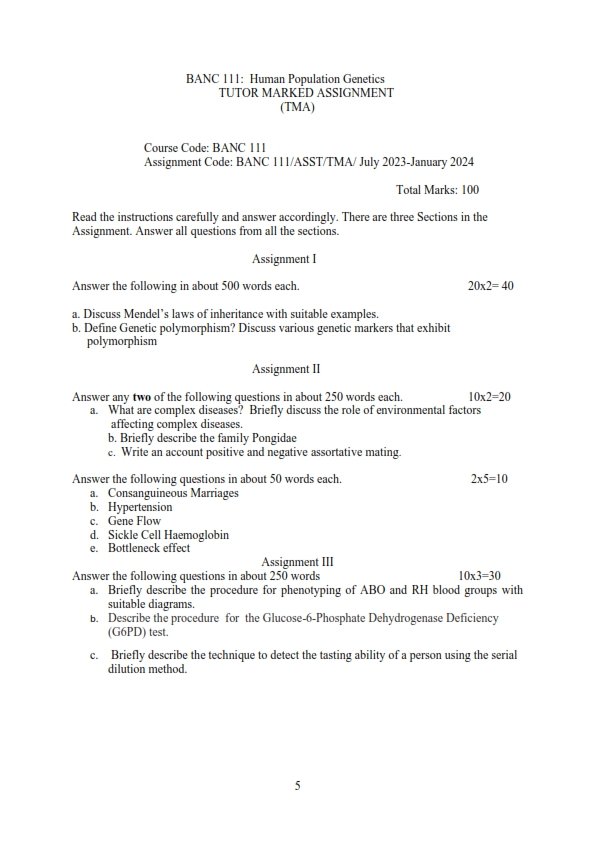 IGNOU BANC-111 Solved Assignment 2023-24 English Medium - IGNOU Solved ...