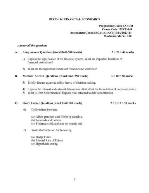 IGNOU BECE-144 Solved Assignment 2023-24 English Medium