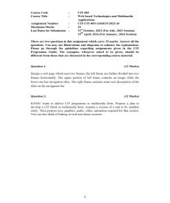 IGNOU CIT-3 Solved Assignment 2023-24 English Medium