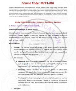 IGNOU MSCCFT-002 Solved Assignment 2023-24 English Medium