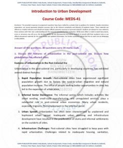 IGNOU MEDS-41Solved Assignment 2023-24 English Medium