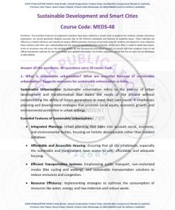 IGNOU MEDS-48 Solved Assignment 2023-24 English Medium