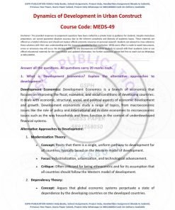 IGNOU MEDS-49 Solved Assignment 2023-24 English Medium