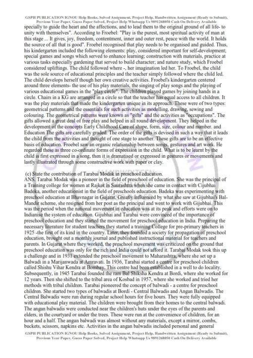IGNOU DECE-3 Previous Year Solved Question Paper (Dec 2021) English Medium