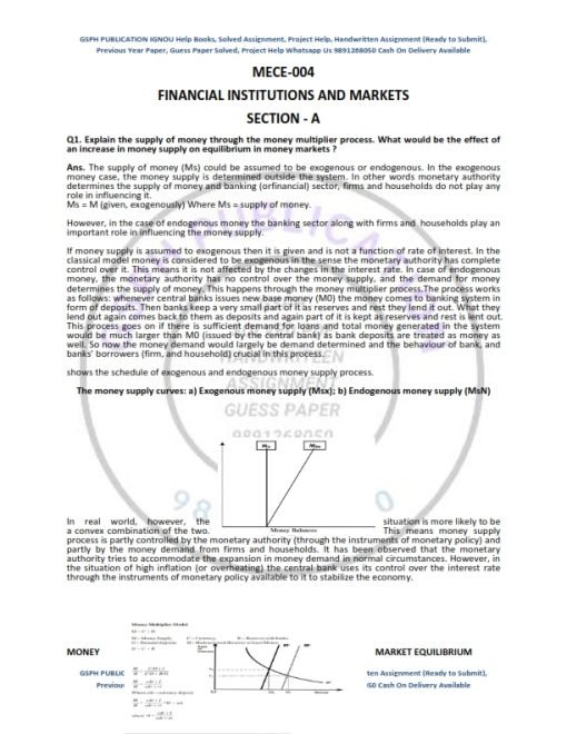 IGNOU MECE-004 Previous Year Solved Question Paper (Dec 2021) English Medium