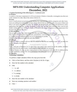 IGNOU MFN-010 Previous Year Solved Question Paper (Dec 2021) English Medium