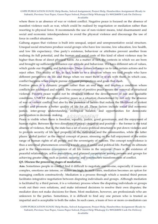 IGNOU MGPE-008 Previous Year Solved Question Paper (June 2022) English Medium