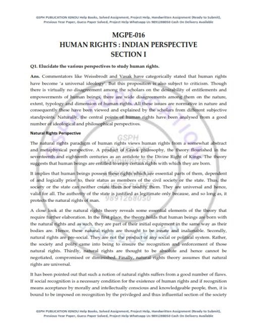 IGNOU MGPE-016 Previous Year Solved Question Paper (Dec 2021) English Medium