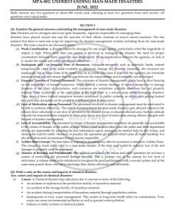 IGNOU MPA-2 Previous Year Solved Question Paper (June 2022) English Medium