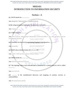 IGNOU MSEI-021 Previous Year Solved Question Paper (Dec 2021) English Medium