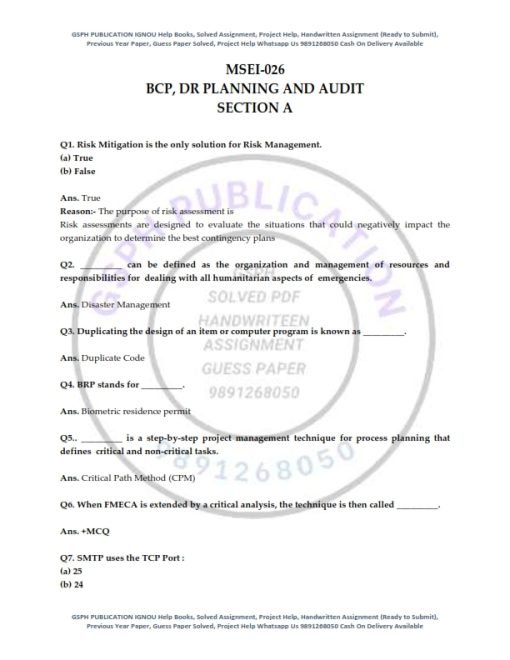IGNOU MSEI-26 Previous Year Solved Question Paper (Dec 2021) English Medium