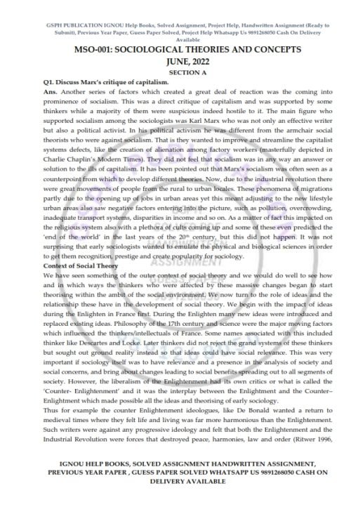 IGNOU MSO-01 Previous Year Solved Question Paper (June 2022) English Medium