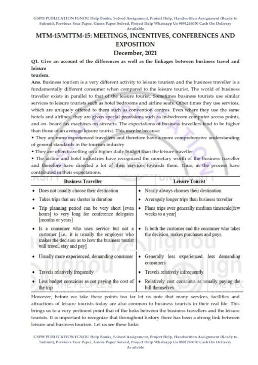 IGNOU MTTM-015 Previous Year Solved Question Paper (Dec 2021) English Medium