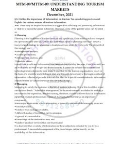 IGNOU MTTM-009 Previous Year Solved Question Paper (Dec 2021) English Medium