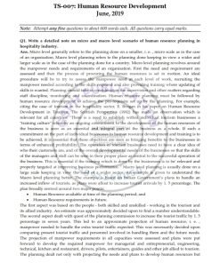 IGNOU TS -7 Previous Year Solved Question Paper (June Dec 2018 June 2019) English Medium