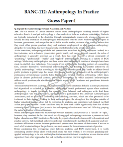 IGNOU BANC-112 Guess Paper Solved English Medium