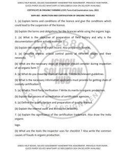 IGNOU BAPI-002 Previous Year Solved Question Paper (June 2021) English Medium