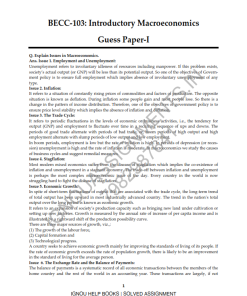 IGNOU BECC-103 Guess Paper Solved English Medium