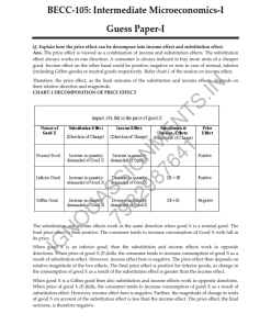 IGNOU BECC-105 Guess Paper Solved English Medium