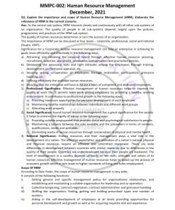 IGNOU MMPC-002 Previous Year Solved Question Paper (Dec 2021) English Medium