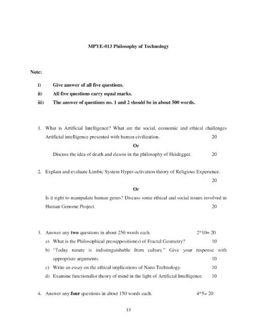 IGNOU MPYE-013 Solved Assignment 2023-24 English Medium