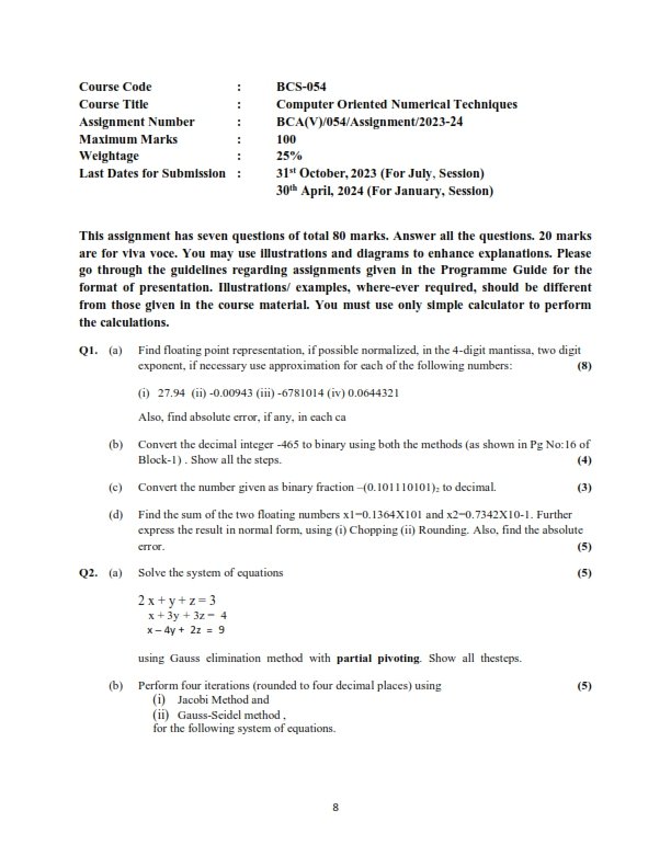 ignou solved assignment becs 184