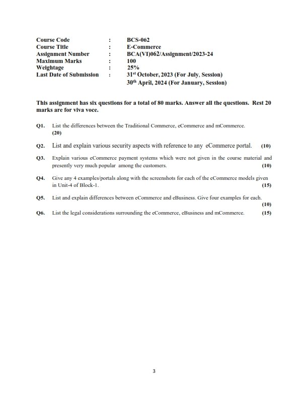 IGNOU BCS-62 Solved Assignment 2023-24 English Medium - IGNOU Solved ...