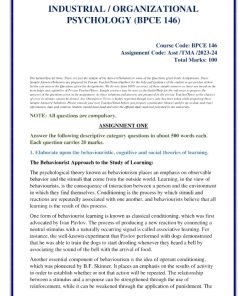IGNOU BPCE-146 Solved Assignment 2023-24 English Medium