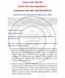 IGNOU BRL-103 Solved Assignment 2023-24 English Medium