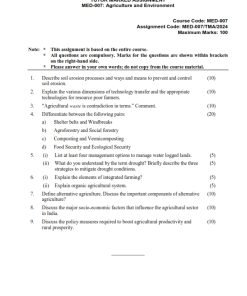 IGNOU MED-007 Solved Assignment 2024 English Medium