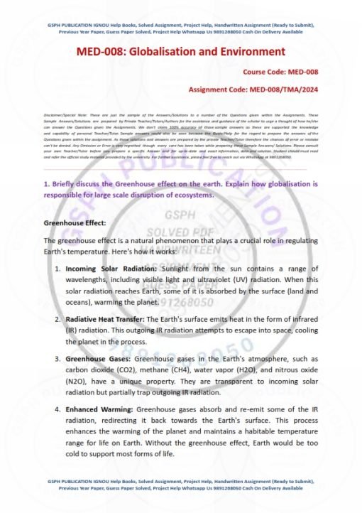 IGNOU MED-008 Solved Assignment 2023-24 English Medium
