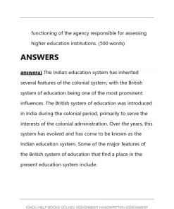 IGNOU MES-101 Solved Assignment 2023 English Medium