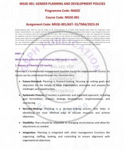 IGNOU MGSE-001 Solved Assignment 2023-24 English Medium