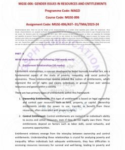 IGNOU MGSE-006 Solved Assignment 2023-24 English Medium