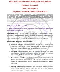 IGNOU MGSE-010 Solved Assignment 2023-24 English Medium