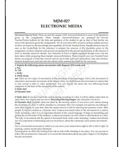 IGNOU MJM-27 Solved Assignment July 2023 English Medium