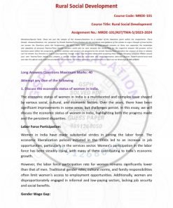 IGNOU MRDE-101 Solved Assignment 2023-24 English Medium