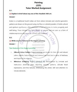 NIOS 225 (Painting) Solved Assignment 2023-24 English Medium