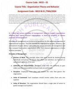 IGNOU MCO-1 Solved Assignment 2024 English Medium (New) IGNOU MCO-1 Solved Assignment 2024 English Medium (New)