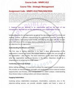 IGNOU MMPC-12 Solved Assignment 2024 English Medium