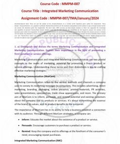 IGNOU MMPM-007 Solved Assignment 2024 English Medium