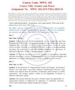 IGNOU MWG-102 Solved Assignment 2023-24 English Medium