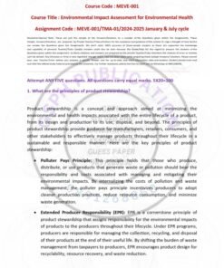 IGNOU MEVE-001 Solved Assignment 2024-25 English Medium