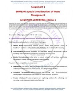 IGNOU BHME-105 Solved Assignment 2024 English Medium