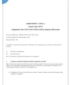 IGNOU CFN-1 Solved Assignment Jan & July 2024 English Medium
