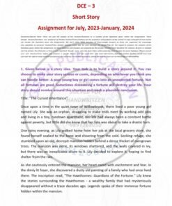 IGNOU DCE-03 Solved Assignment 2023-24 English Medium